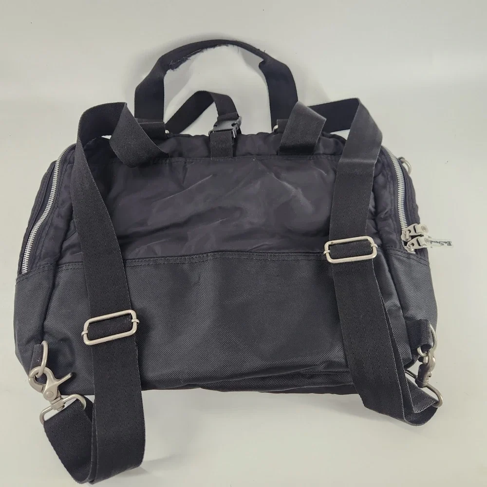 Ben Sherman Convertible Backpack Tote Mens OS Black Utility Nylon Bag